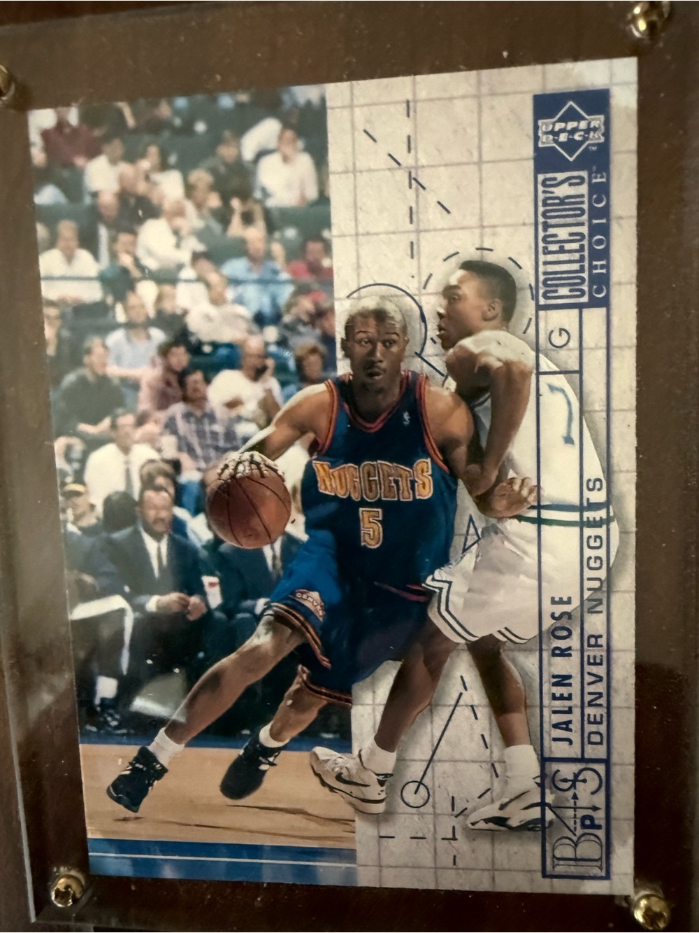 Denver Nuggets Jalen Rose Basketball Trading Card Plaque